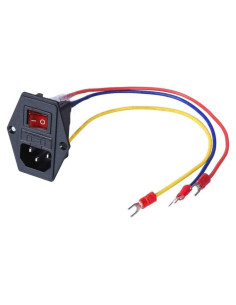 Interruptor Rocker 15A 250V 3 Pines 3Dman con Fusible 10A