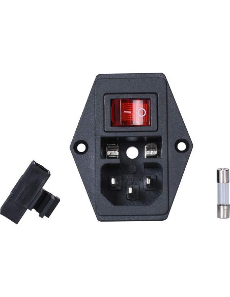 Interruptor Rocker 15A 250V 3 Pines 3Dman con Fusible 10A