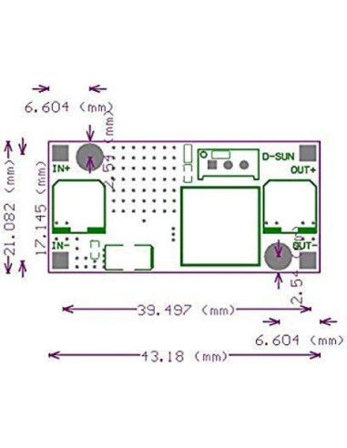 Convertidor Buck Yizhet 5 Piezas DC a DC 3-40V a 1.5-35V