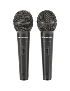 Paquete de 2 Micrófonos Dinámicos Cardioides Peavey PVi 100 2