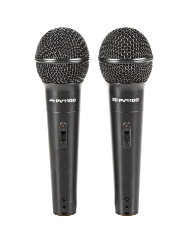 Paquete de 2 Micrófonos Dinámicos Cardioides Peavey PVi 100