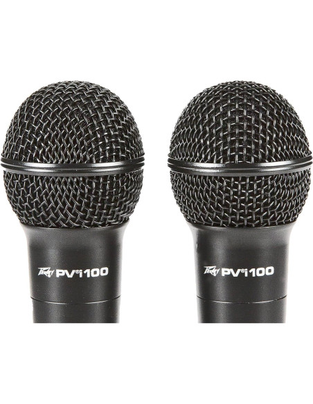 Paquete de 2 Micrófonos Dinámicos Cardioides Peavey PVi 100