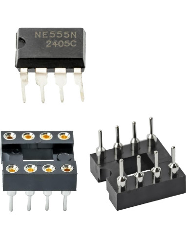 Kit 65 en 1 NE555 Timer IC CHIPNEW con zócalos DIP