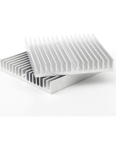 Disipador de Calor de Aluminio 60mm x 60mm x 10mm - Paquete de 10
