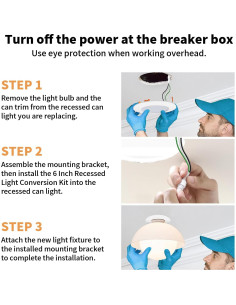 Kit de Conversión Luz Empotrada R56 HAI FEIPN 20cm Acero Blanco 2