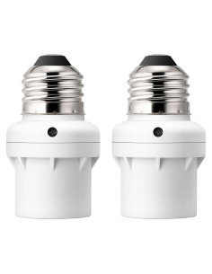 Adaptador E26/E27 con Sensor de Luz DEWENWILS - Paquete de 2