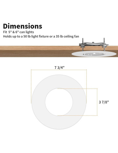 Kit de Conversión Luz Empotrada R56 HAI FEIPN 20cm Acero Blanco
