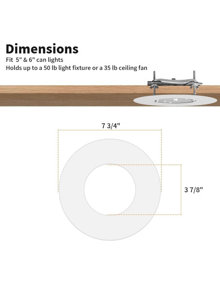 Kit de Conversión Luz Empotrada R56 HAI FEIPN 20cm Acero Blanco