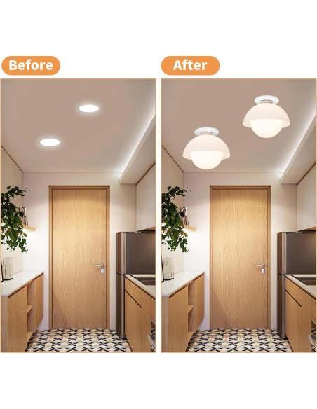 Kit de Conversión Luz Empotrada R56 HAI FEIPN 20cm Acero Blanco