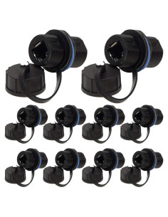 10 Conectores RJ45 Blindados a Prueba de Agua Cat5/6 ANMBEST
