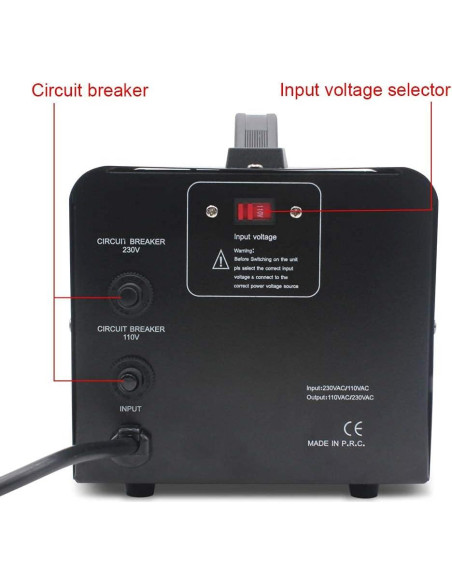 Convertidor Transformador de Voltaje 1000W Cantonape Paso Arriba/Abajo