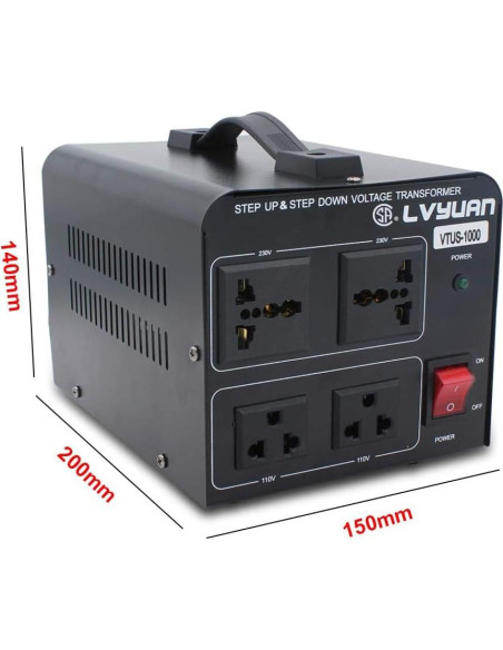 Convertidor Transformador de Voltaje 1000W Cantonape Paso Arriba/Abajo