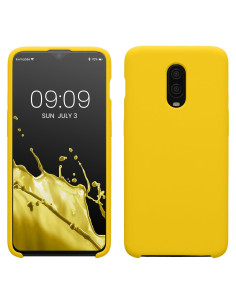Funda de Silicona TPU kwmobile para OnePlus 6T - Amarillo Radiante