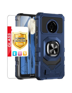 Funda Protectora TJS para Nokia C200 con Soporte Magnético Azul