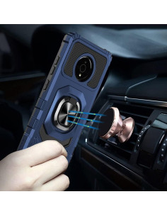 Funda Protectora TJS para Nokia C200 con Soporte Magnético Azul 2