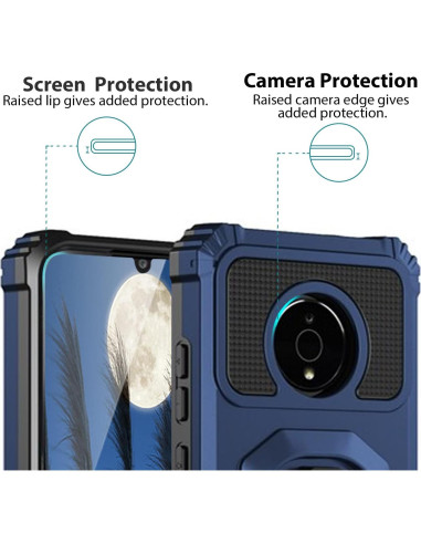 Funda Protectora TJS para Nokia C200 con Soporte Magnético Azul