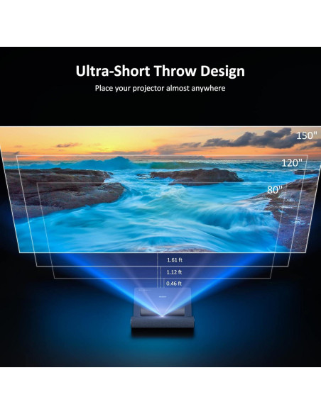 Proyector NexiGo Aurora PJ90 4K Laser HDR10 60W Dolby