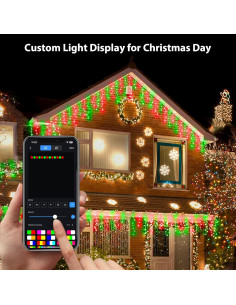 Luces de Carámbano Inteligentes 5.03m LED Control APP 2