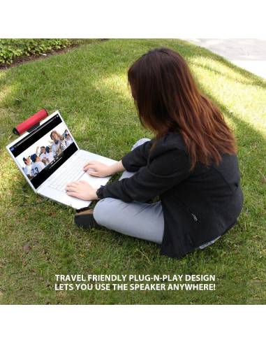 Altavoces USB GOgroove SonaVERSE 2.0 Rojo - Portátil