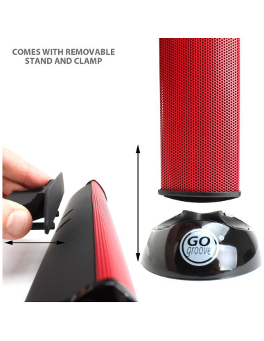 Altavoces USB GOgroove SonaVERSE 2.0 Rojo - Portátil