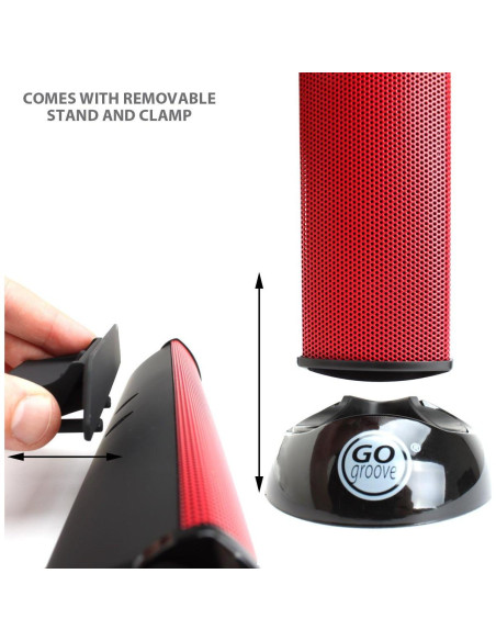 Altavoces USB GOgroove SonaVERSE 2.0 Rojo - Portátil