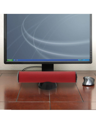 Altavoces USB GOgroove SonaVERSE 2.0 Rojo - Portátil