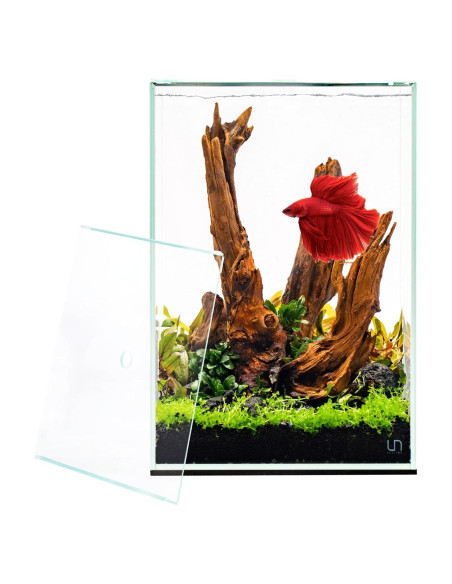 Acuario Prism UNS 25TM Sin Marco 25x25x36 cm Vidrio Claro