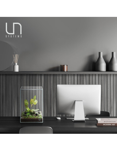 Acuario Prism UNS 25TM Sin Marco 25x25x36 cm Vidrio Claro