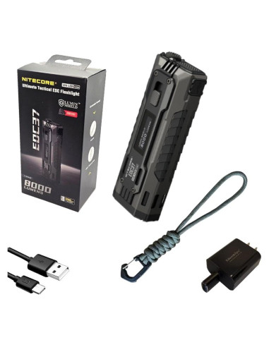 Linterna LED Nitecore EDC37 8000 Lúmenes Recargable USB