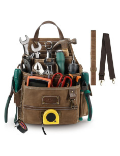 Bolsa de Herramientas ARCFOX 11 Bolsillos Lona Marrón