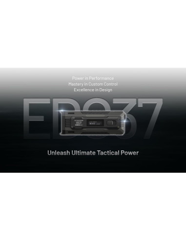 Linterna LED Nitecore EDC37 8000 Lúmenes Recargable USB