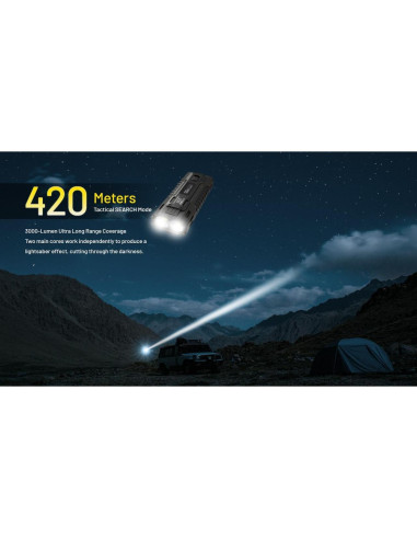 Linterna LED Nitecore EDC37 8000 Lúmenes Recargable USB