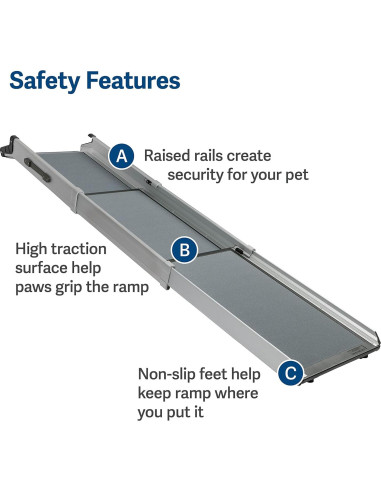 Rampa Telescópica Compacta PetSafe Happy Ride para Mascotas