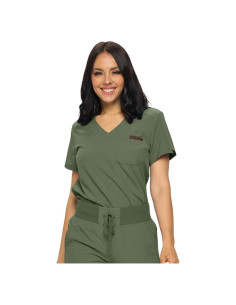 Blusa de Scrubs para Mujeres Monarch Uniforms Verde Oliva