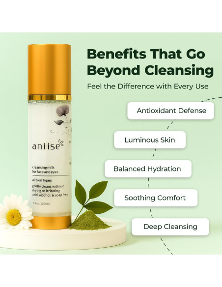 Leche Limpiadora Facial Aniise 120 mL - Hidratante y Desmaquillante