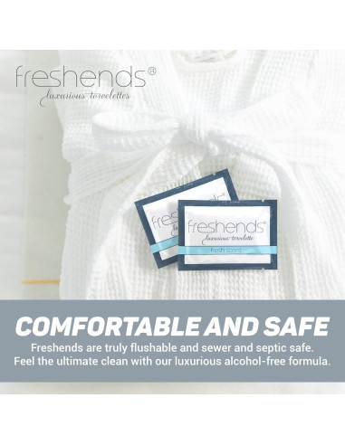 Toallitas Húmedas Desechables Freshends - 300 Unidades - Piel Sensible