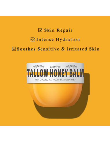 Bálsamo Hidratante LADDYFOX 100g Manteca de Res y Miel