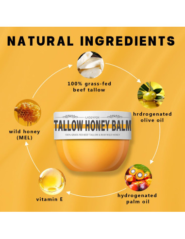 Bálsamo Hidratante LADDYFOX 100g Manteca de Res y Miel