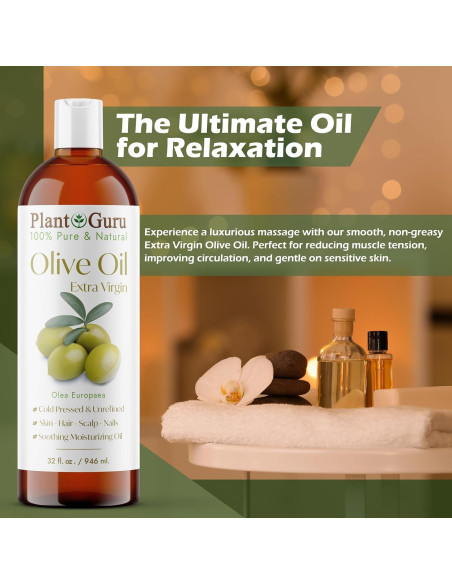 Aceite de Oliva Extra Virgen 118 ml Plant Guru - Puro y Natural