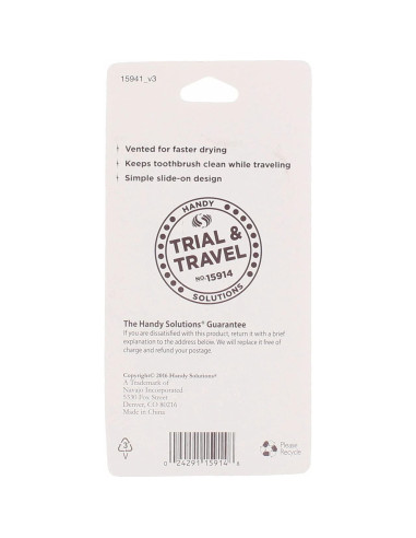 Pack de 4 Tapas Ventiladas para Cepillos de Dientes - Navajo