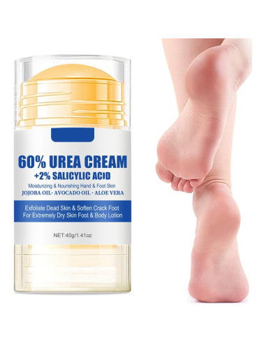 Crema Hidratante Urea 60% Pakivs - 2 Pcs 28.35g para Piel Seca