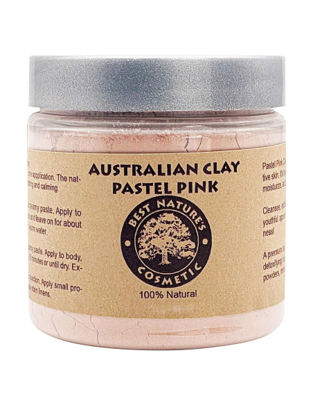 Arcilla Rosa Pastel Australiana 100% Pura 227g - Exfoliante Natural
