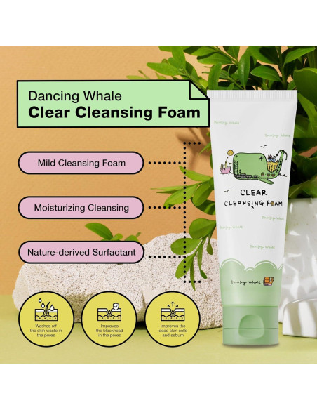 Espuma Limpiadora Suave Dancing Whale 120ml - Piel Clara