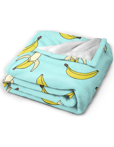 Manta de Franela VOOHDDY 50x40 cm Plátano Linda Suave