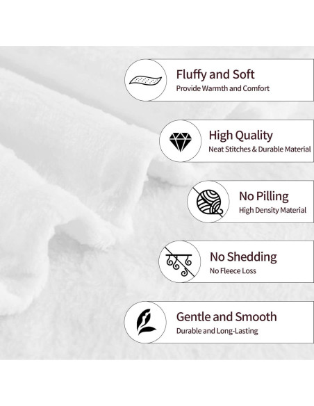 Manta de Franela VOOHDDY 50x40 cm Plátano Linda Suave