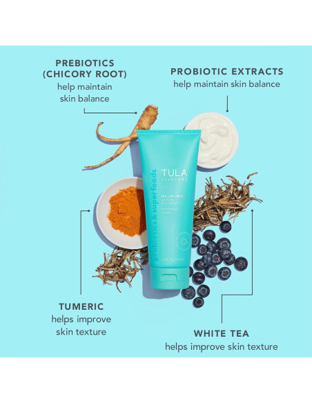 Kit de Cuidado de la Piel TULA - 3 Piezas: Limpiador, Crema y Balsamo