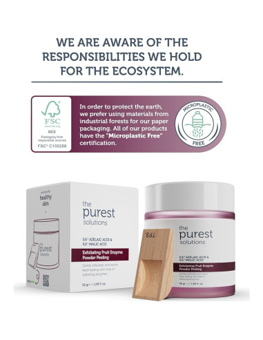 Polvo Exfoliante de Enzimas de Fruta The Purest Solutions 55g