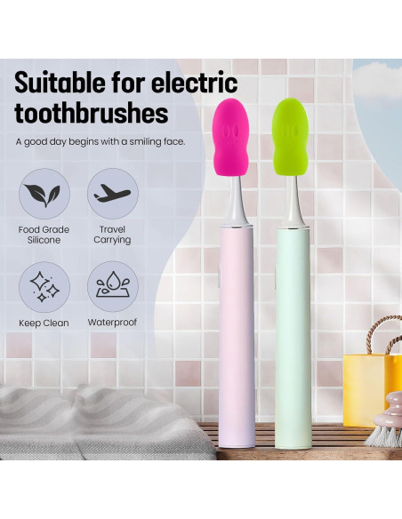 6 Fundas de Silicona para Cepillos de Dientes Lapfoon