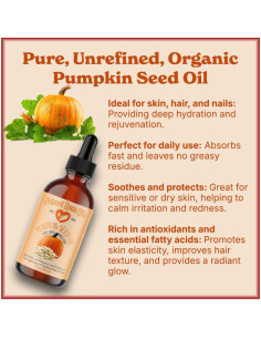 Aceite de Semilla de Calabaza Natural Born Oils 473ml Orgánico 2