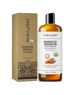 Aceite de Argán Marroquí MAYJAM 473ml 100% Puro Hidratante
